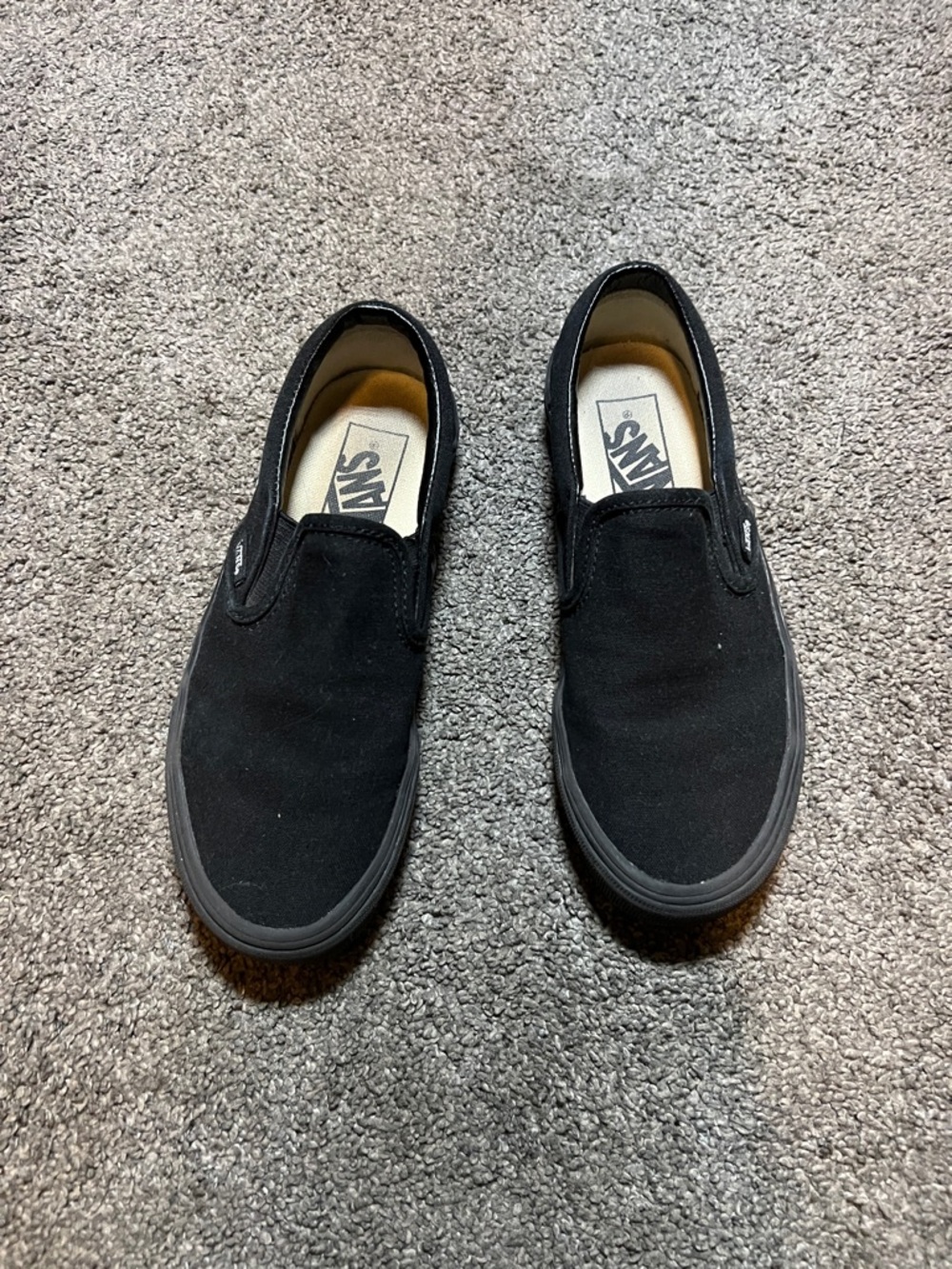 Vans Slip-On Canvas Loafer in Black